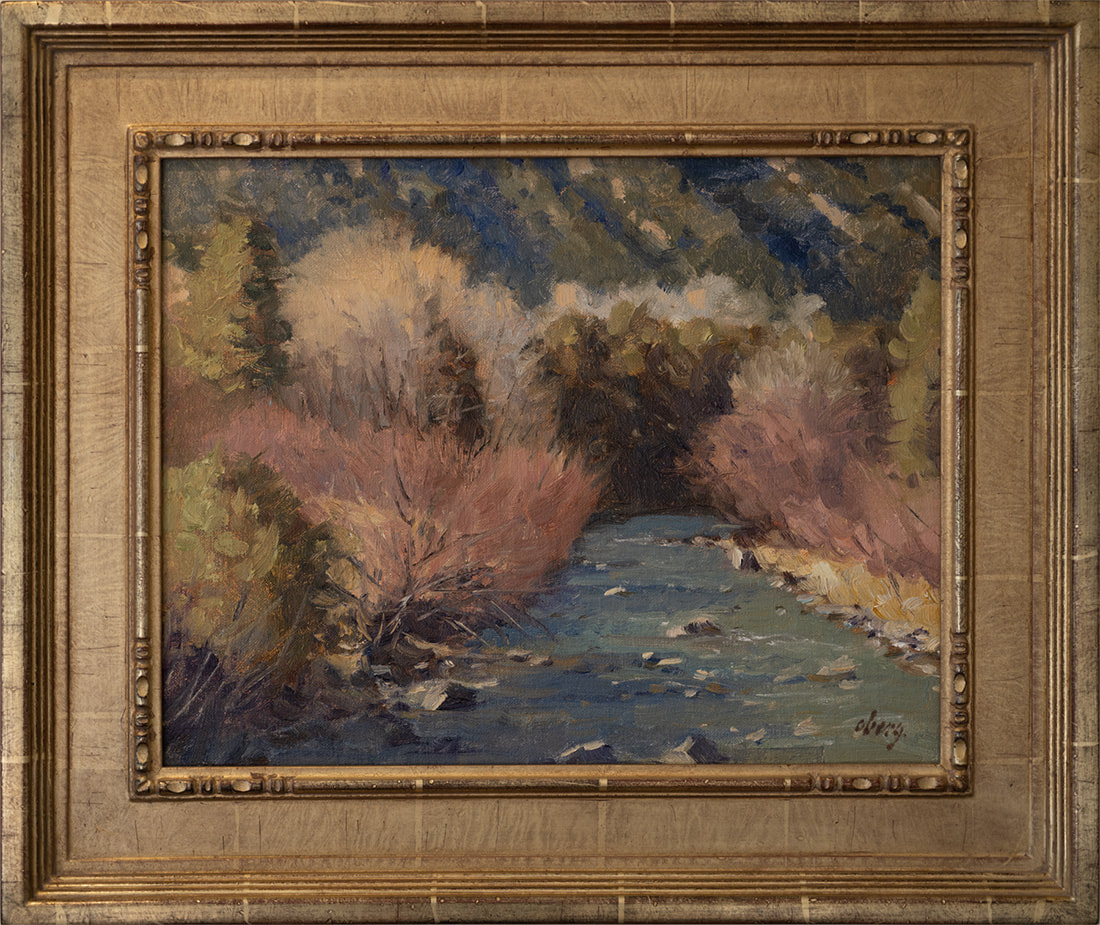 Original oil painting by Ralph Oberg, On the Uncompahgre